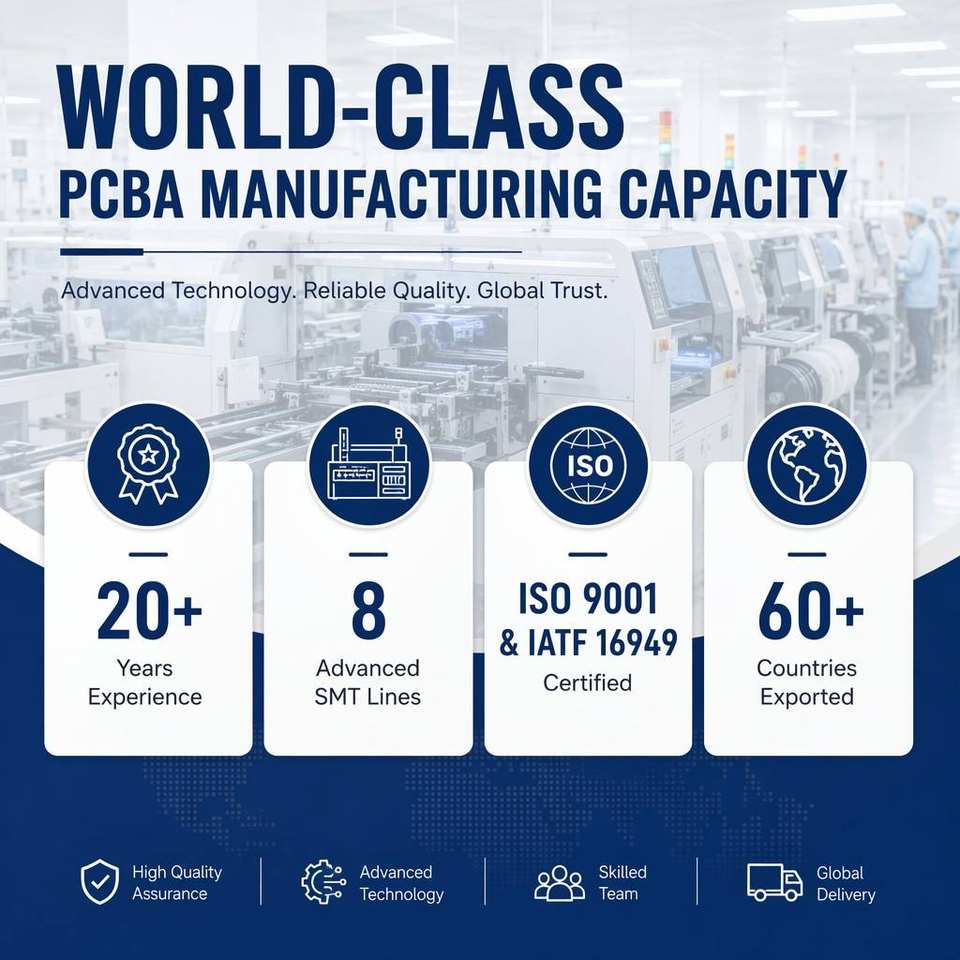 Dịch vụ lắp ráp PCBA IoT 4 lớp FR-4 OEM từ Thâm Quyến