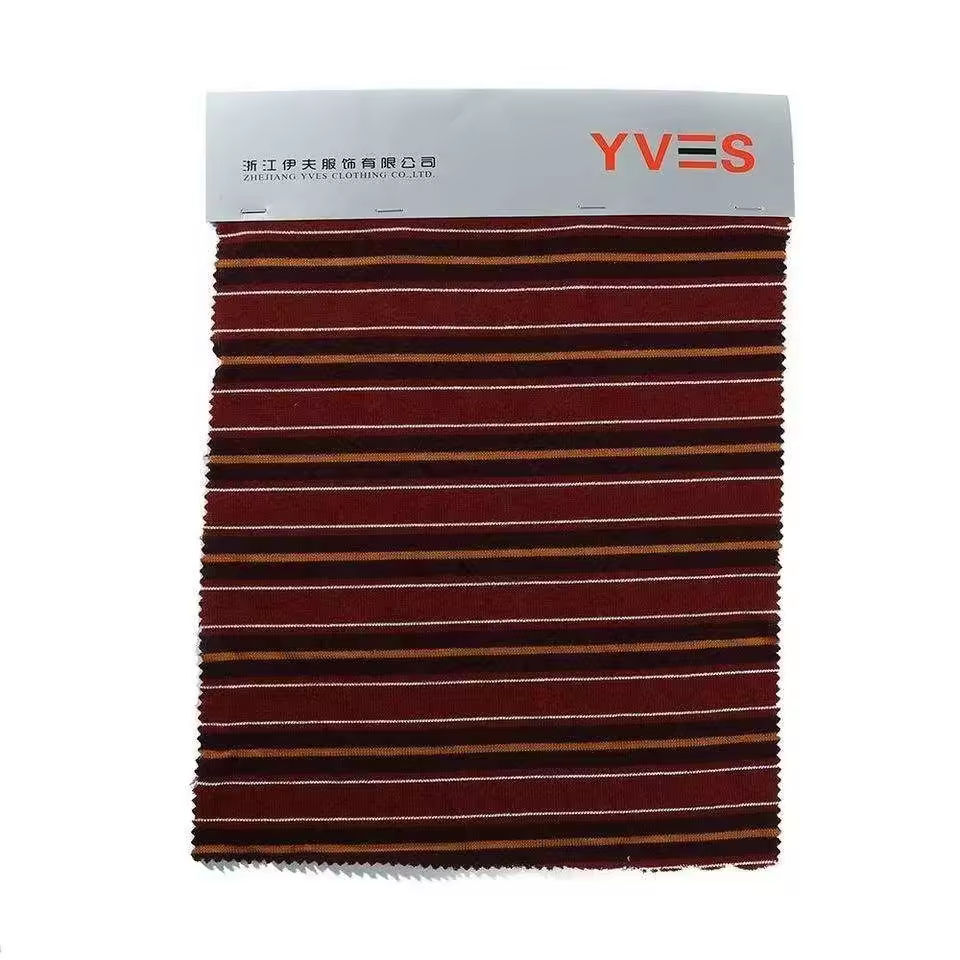 Vải Sọc Sợi Nhuộm Polyester Rayon Spandex Mềm Mại Cho May Mặc