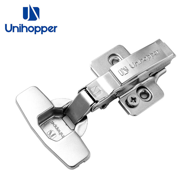 Bản lề giảm chấn Unihopper cho cửa gỗ, thép không gỉ, góc mở 105°