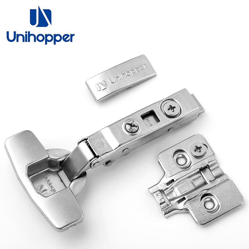 Bản lề giảm chấn Unihopper cho cửa gỗ, thép không gỉ, góc mở 105°