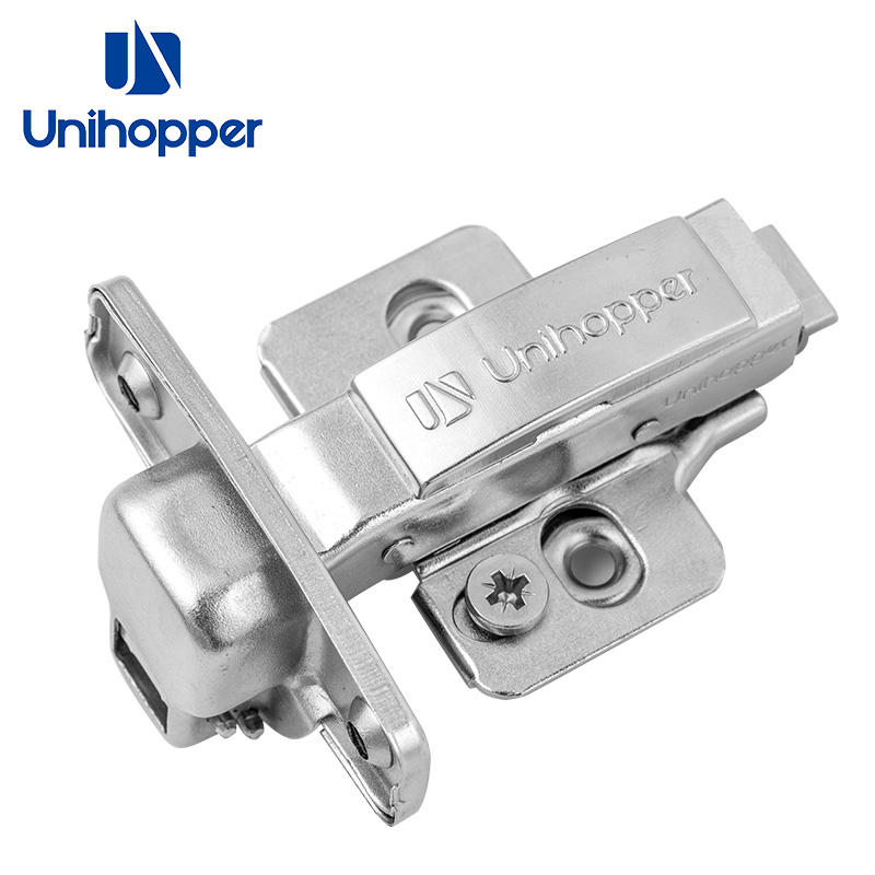 Bản lề giảm chấn Unihopper cho cửa gỗ, thép không gỉ, góc mở 105°