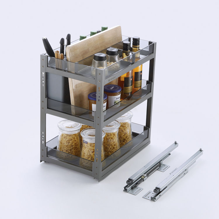 Giỏ Đựng Gia Vị Kéo Ra Đóng Mềm Unihopper - Phụ Kiện Tủ Bếp Cao Cấp