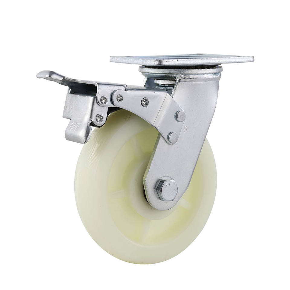 Bánh Xe Đẩy Polypropylene 3 Inch LINGTA - Vòng Bi, Phanh, Tải Trọng 45kg