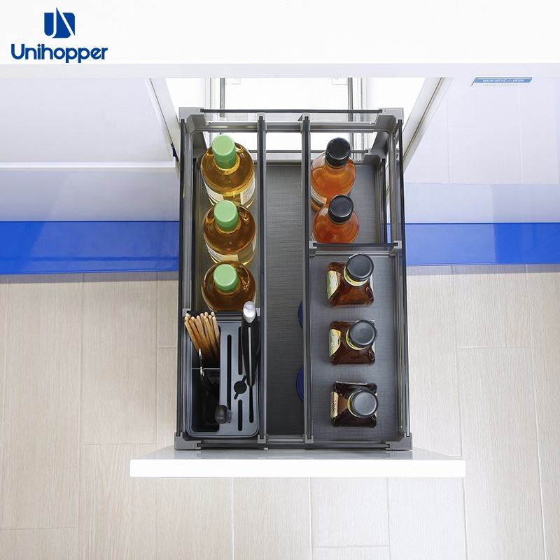 Giỏ Đựng Gia Vị Kéo Ra Đóng Mềm Unihopper - Phụ Kiện Tủ Bếp Cao Cấp