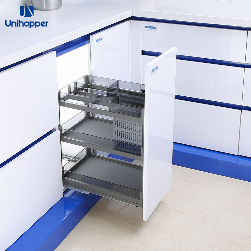 Giỏ Đựng Gia Vị Kéo Ra Đóng Mềm Unihopper - Phụ Kiện Tủ Bếp Cao Cấp