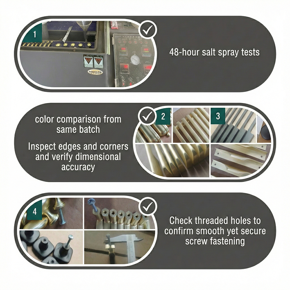 Tay Nắm Tủ Bếp Nhôm Hợp Kim Chống Va Đập Dài 76mm Hiện Đại