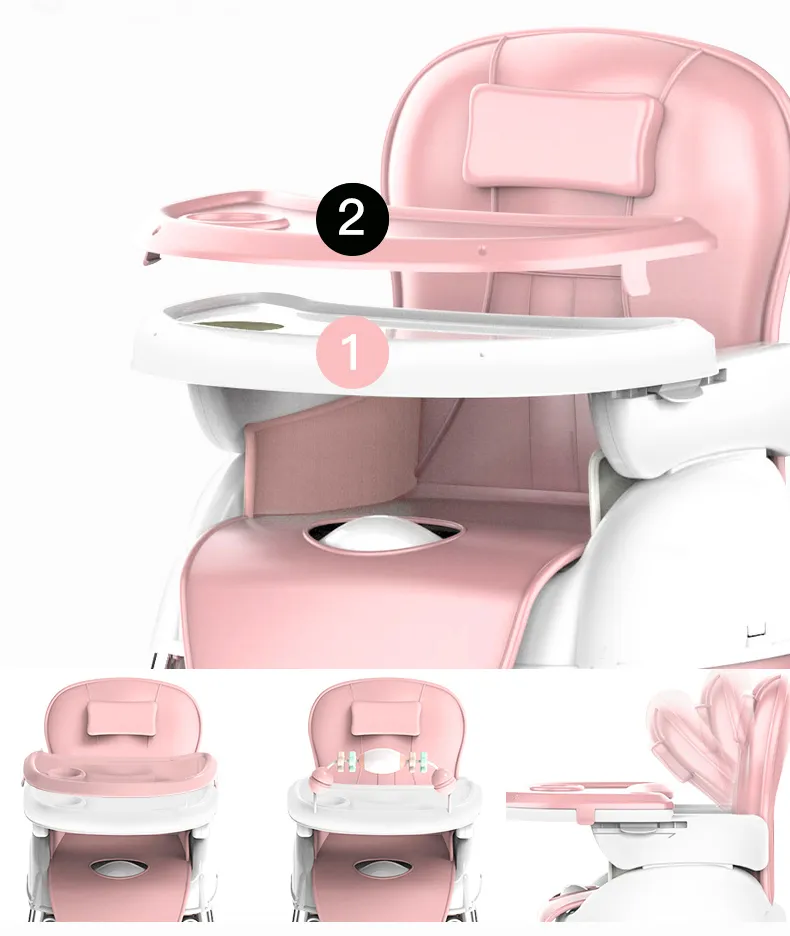 Silya Pang-sanggol 3-in-1 Anti-skid Ligtas at Komportableng Baby High Chair