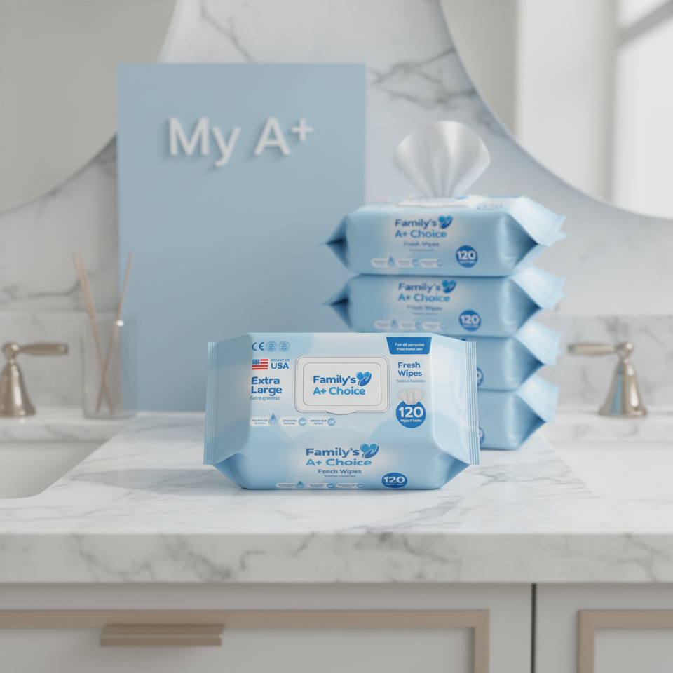 40gsm Viscose Disposable Flushable Wet Wipes para sa Sanggol at Tahanan