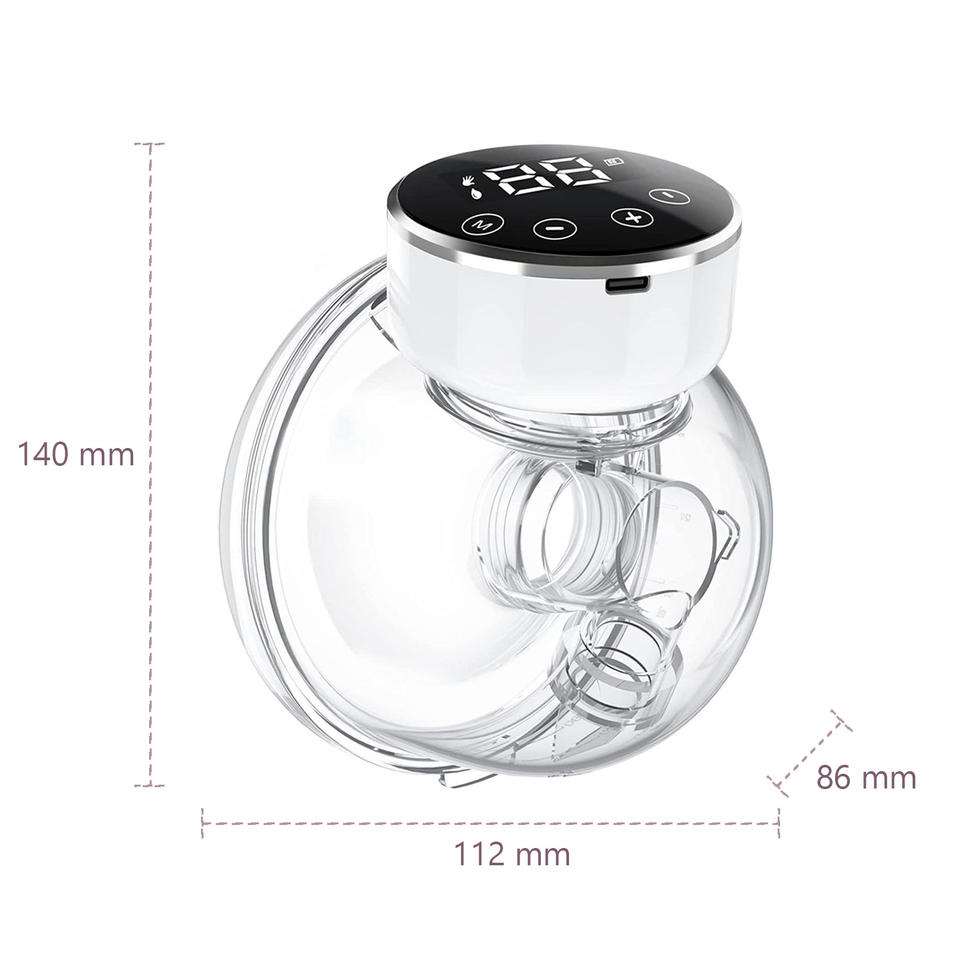 Electric Breast Pump na Wearable at Wireless, 180ml, Food Grade