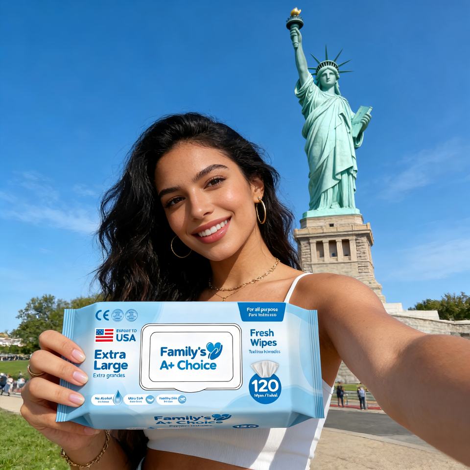 40gsm Viscose Disposable Flushable Wet Wipes para sa Sanggol at Tahanan