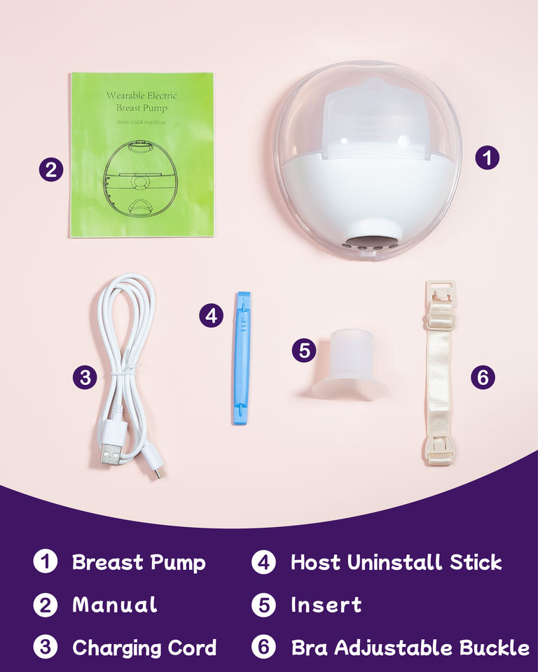 Electric Breast Pump Wearable Hands-Free 180ml Rechargeable