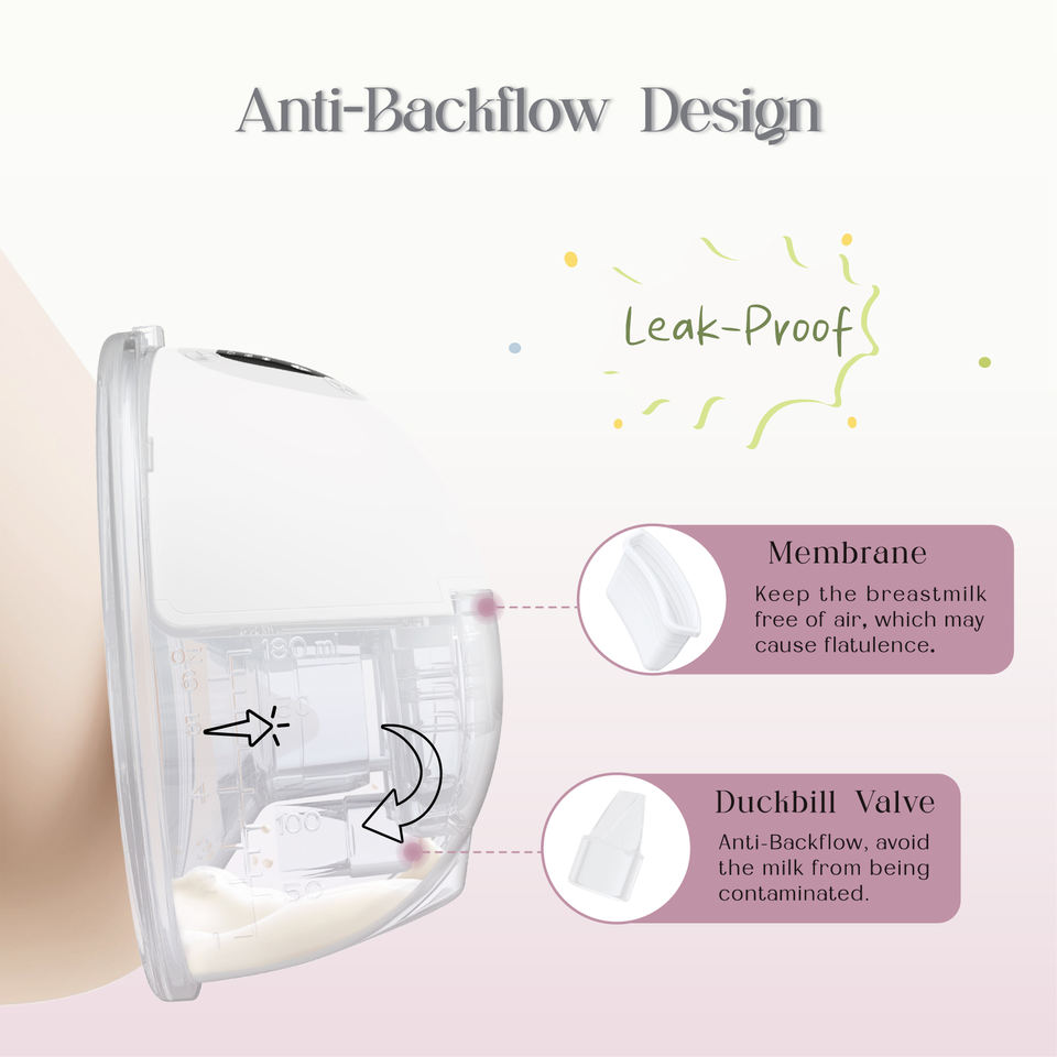Electric Breast Pump na Wireless, 12 Levels, Food-Grade Silicone