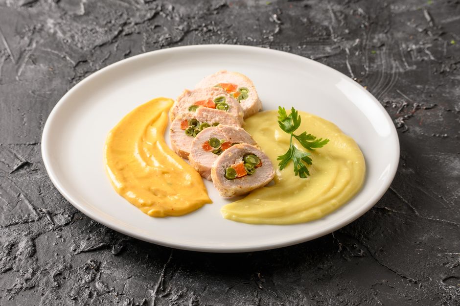 3. Carrot and Pea Mash
