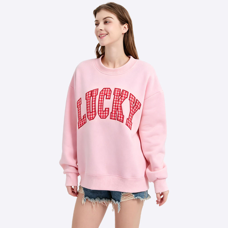Pambabaeng Oversized Sweatshirt na may Burda - Wholesale