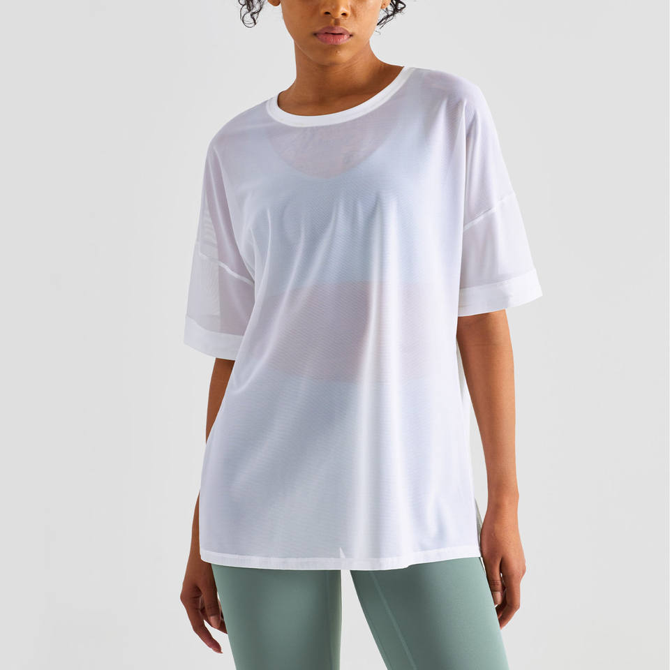 De-kalidad na Breathable Quick Dry Side Slit Yoga Tops para sa Aktibong Pamumuhay