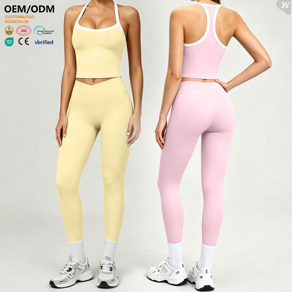 Custom Logo 2-Piece Yoga Set | Buttery Soft High Waist Leggings