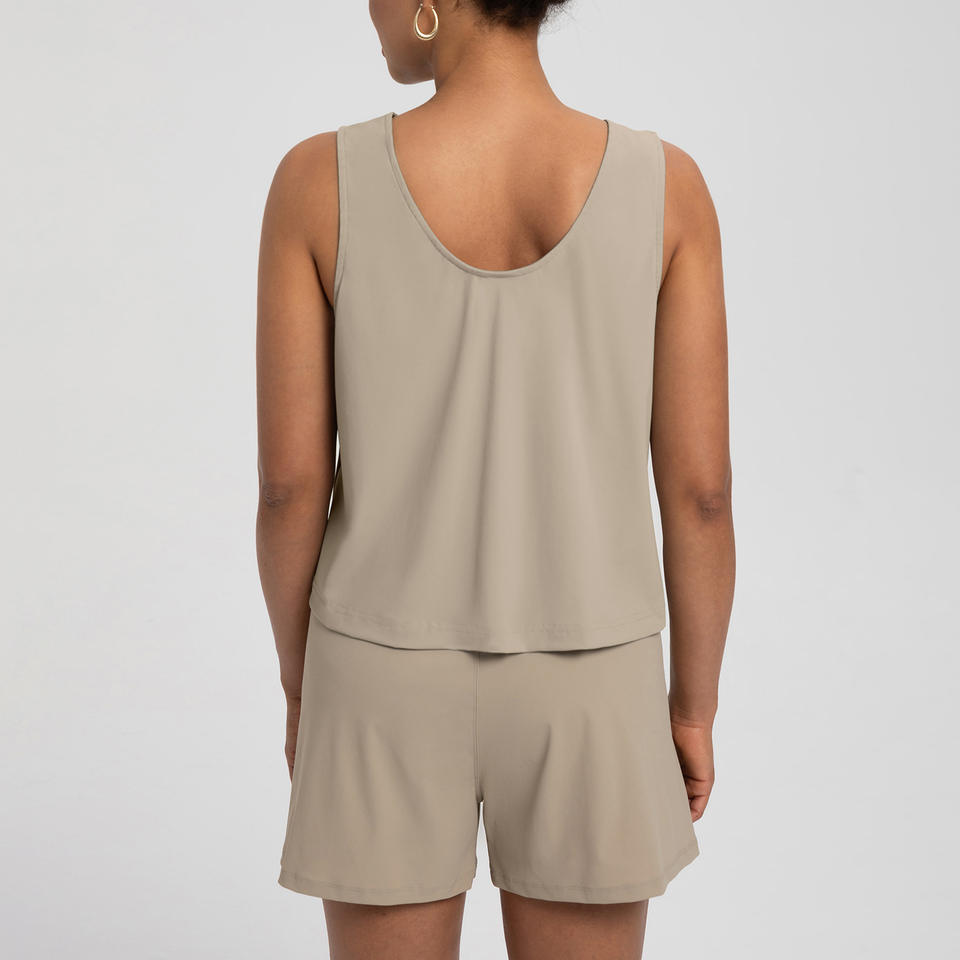XW-DA120 Premium na Damit Pampalakasan para sa Kababaihan – High Elastic, Maluwag, Sleeveless Yoga Top