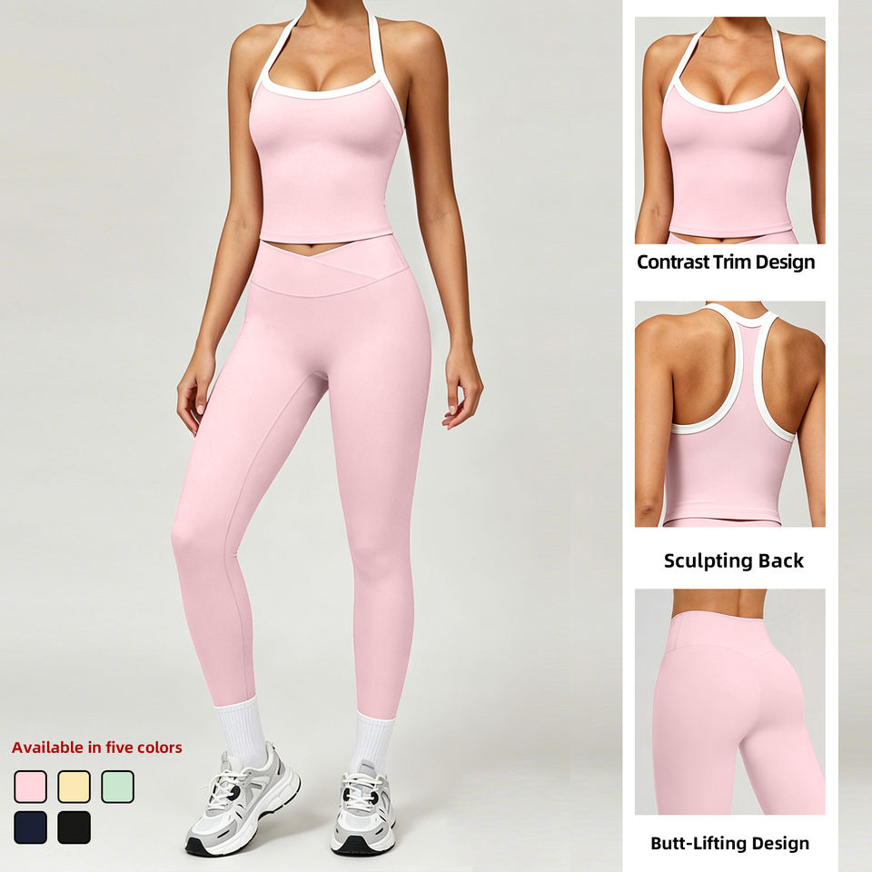 Custom Logo 2-Piece Yoga Set | Buttery Soft High Waist Leggings