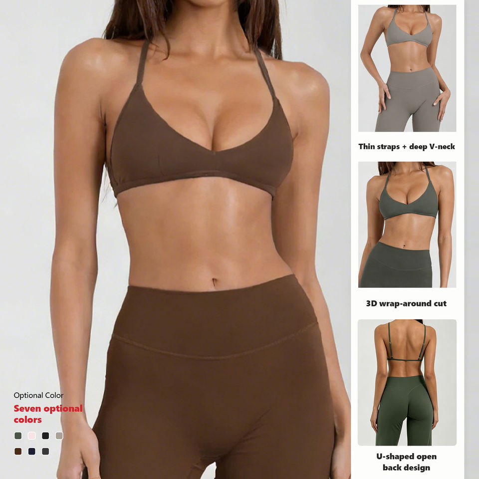 Yoga Bra at Pants Set para sa Fitness at Pilates - Wholesale