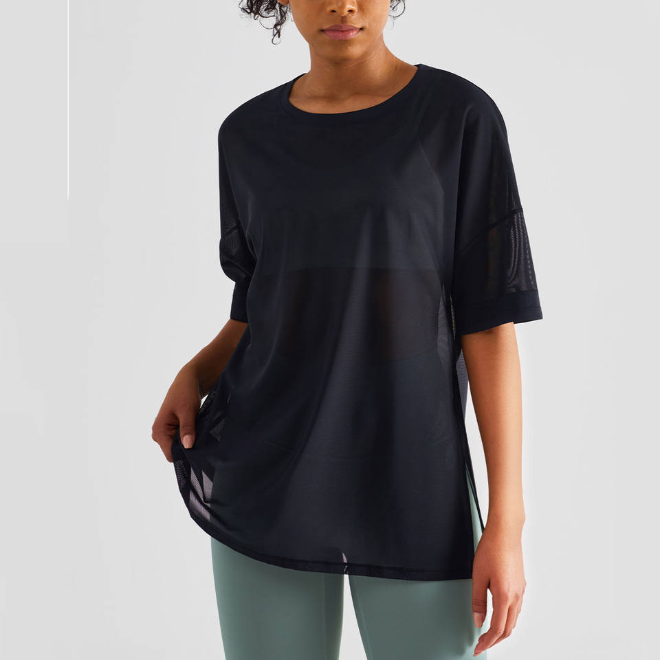 De-kalidad na Breathable Quick Dry Side Slit Yoga Tops para sa Aktibong Pamumuhay