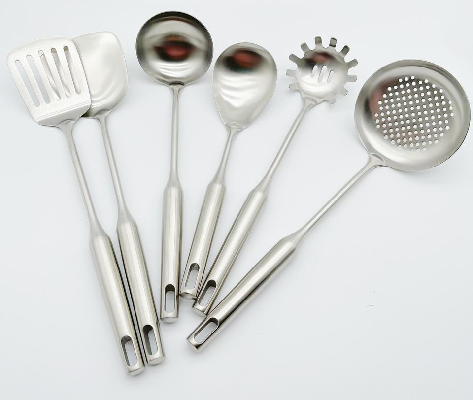 Mataas na Kalidad na Stainless Steel na 6-Piece Cooking Spoon Set para sa Wholesale