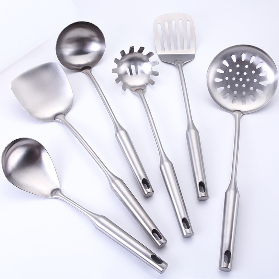 Mataas na Kalidad na Stainless Steel na 6-Piece Cooking Spoon Set para sa Wholesale