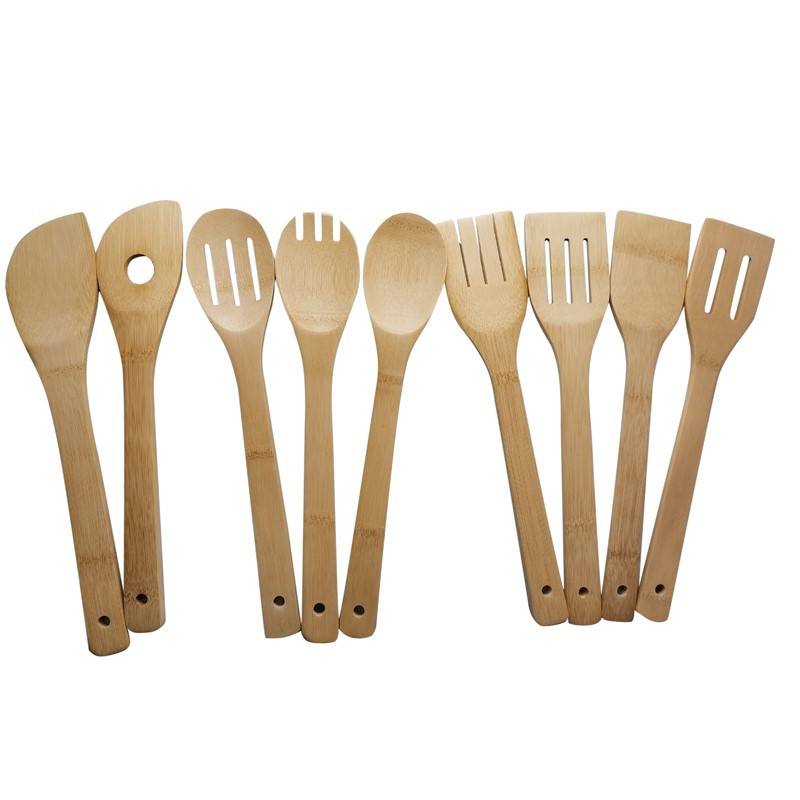 Organikong Bamboo Cooking Set - Eco-Friendly na Kusina, Walang Plastic