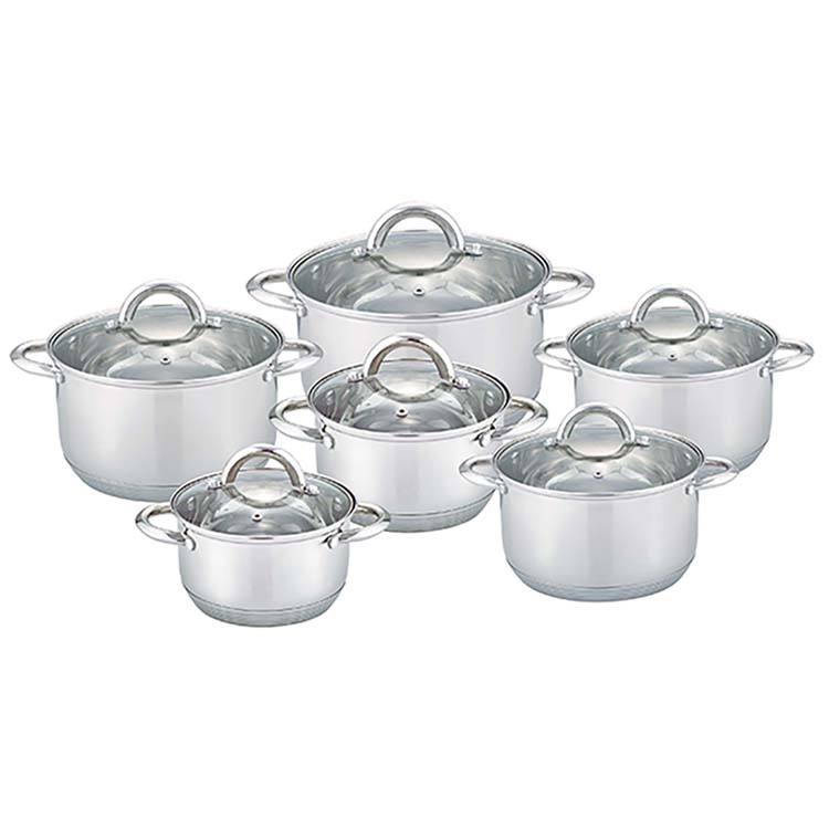 Premium Non-Stick Ceramic Cookware Set - Stainless Steel Handle, Eco-Friendly