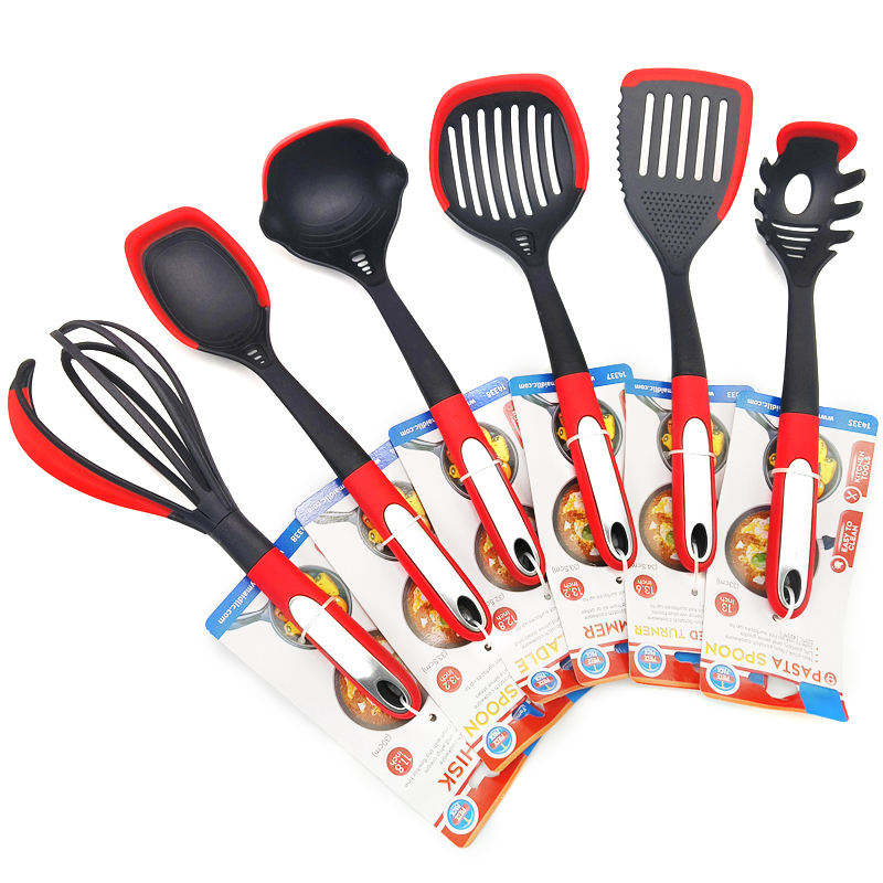 Premium Silicone Nylon Kitchen Utensils Set - Heat Resistant & Eco-Friendly