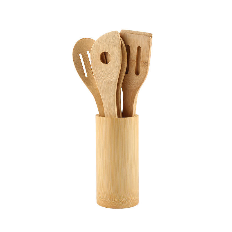 Organikong Bamboo Cooking Set - Eco-Friendly na Kusina, Walang Plastic