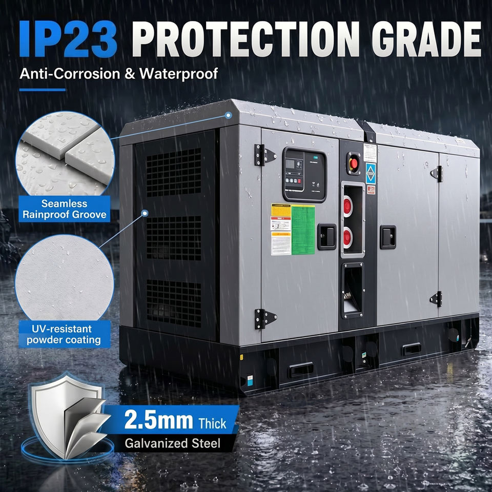 30kVA 50kW Silent Diesel Generator Set 3-Phase OEM Customization para sa Pabrika