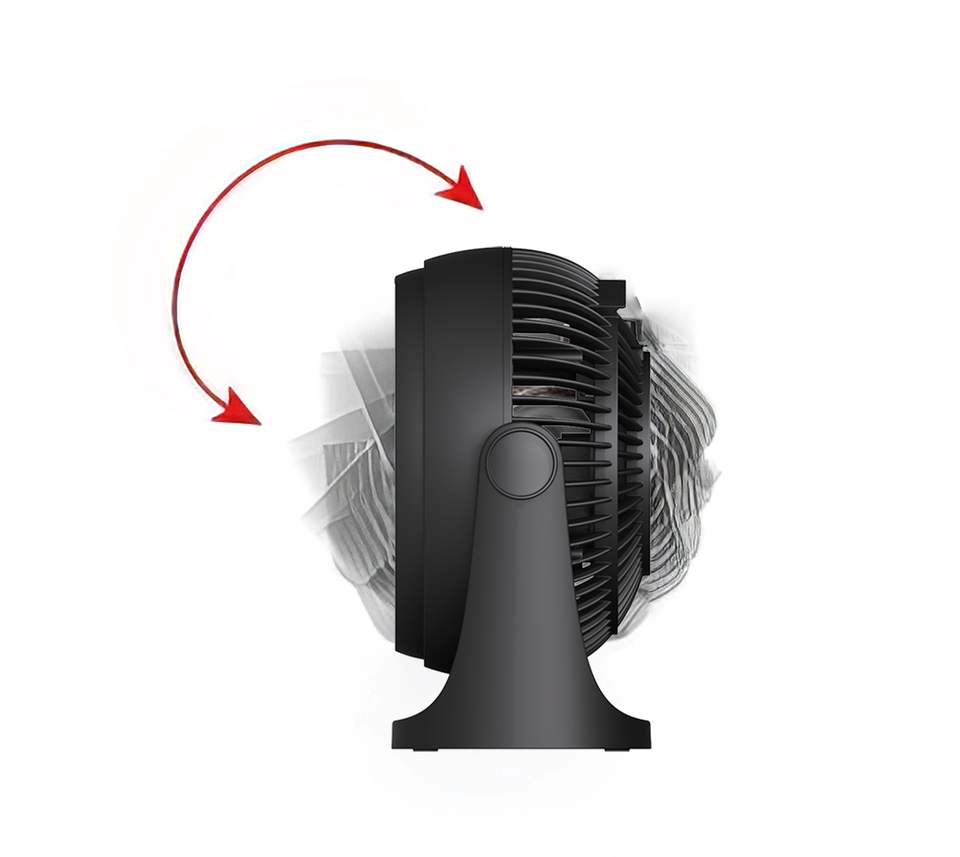 Air Circulator Fan 105° Vertical Oscillation Adjustable Portable Desktop Fan