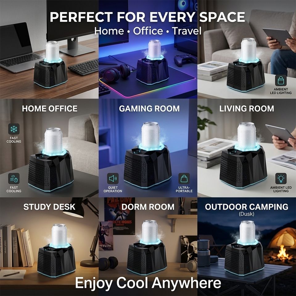 Mini Refrigerator Electric Summer Drink Cooler Machine para sa Office, Kusina, at Living Room