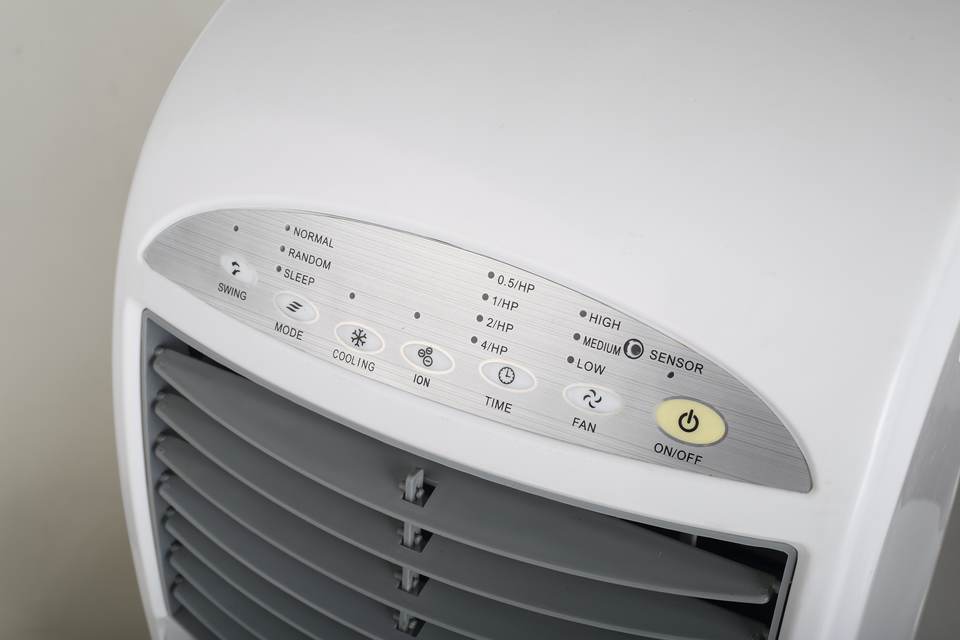 Portable Evaporative Air Cooler Fan 3-Speed na may Remote Control