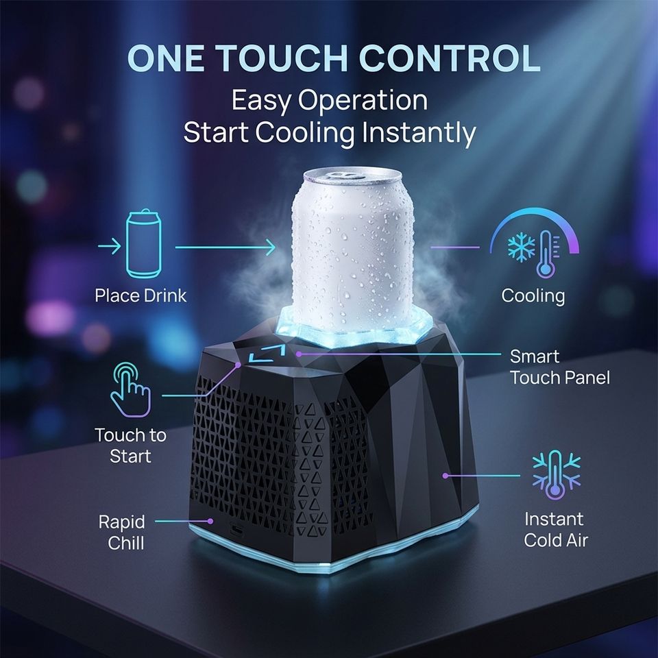 Mini Refrigerator Electric Summer Drink Cooler Machine para sa Office, Kusina, at Living Room