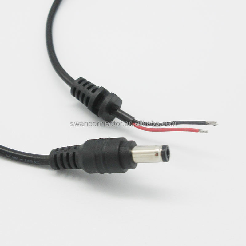 कॉपर कंडक्टर 5V/12V DC बैरल कनेक्टर पावर केबल - दूरसंचार के लिए
