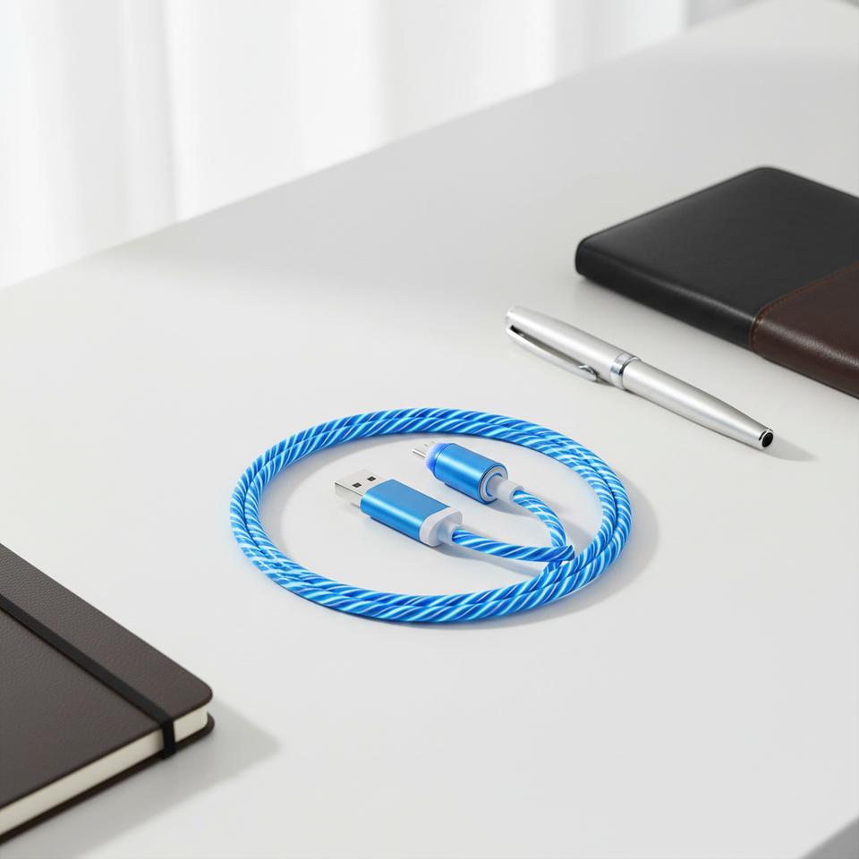 USB-C डेटा केबल 1 मीटर, 2A फास्ट चार्जिंग, TPE कवर, कार के लिए