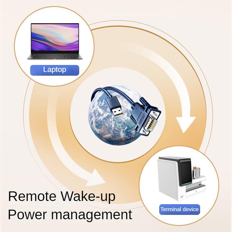 1.2 मीटर USB 2.0 से RS232 सीरियल पोर्ट एडाप्टर, DB9 केबल (PVC आउटर कवर, टिनड कॉपर कंडक्टर)