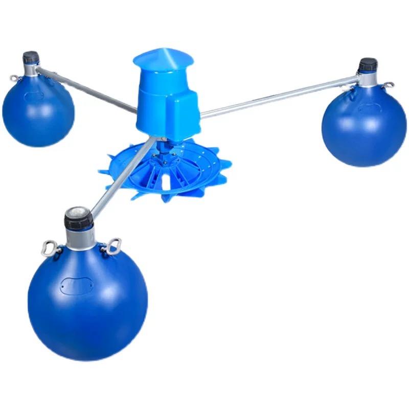304 stainless steel impeller aerator, aquaculture aerator pump, fish pond shrimp pond floating aeration device