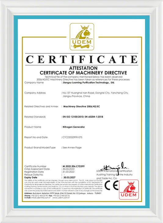Ultra-high purity PSA nitrogen generator 99.999% 1-500Nm3/h carbon purification system, dedicated to semiconductor electronics