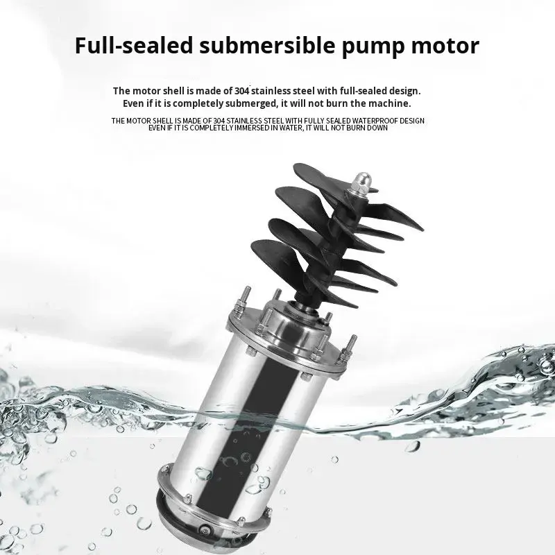 304 stainless steel air energy fish pond aerator 2kW high-efficiency commercial aquaculture aerator