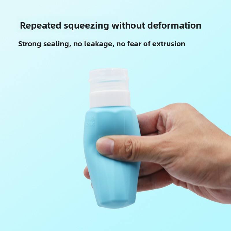 सिलिकॉन ट्रैवल बोतल सेट 90ml - मिनिमलिस्ट डिज़ाइन, बाथरूम और कॉस्मेटिक्स के लिए