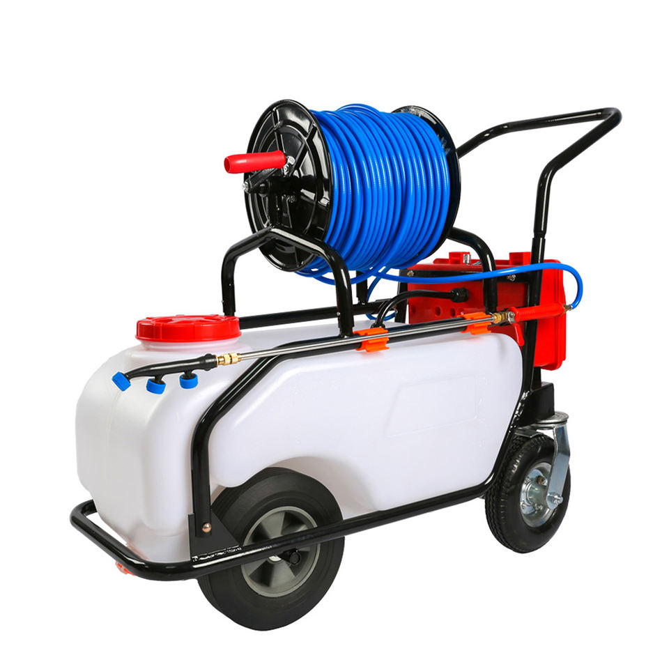 60L Battery Powered Sprayer with Wheels – Portable Electric Farm Sprayer