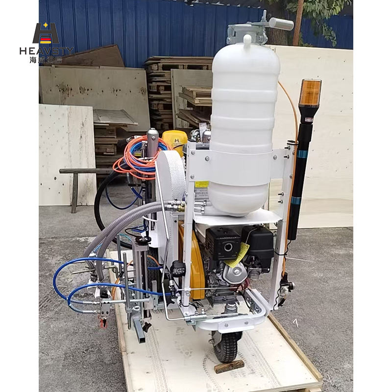 Heavy Duty Cold Paint 2-Gun Airless Line Striper MMA 2-Component Road Marking Machine