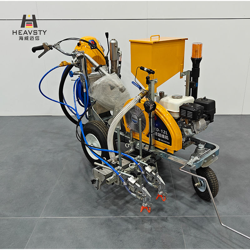 Heavy Duty Cold Paint 2-Gun Airless Line Striper MMA 2-Component Road Marking Machine