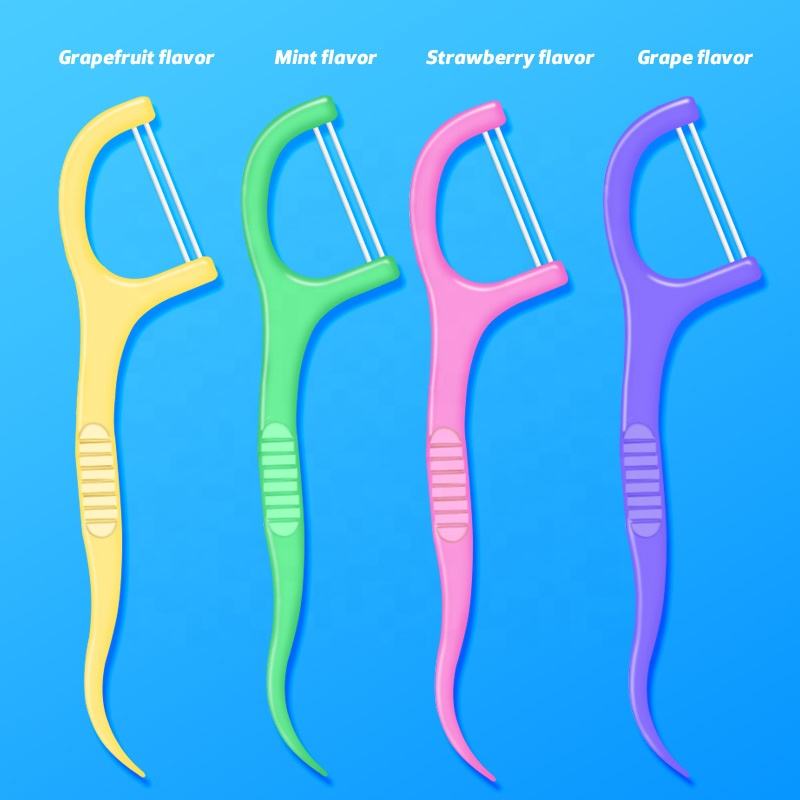 Bulk Twin Line Dental Flossers – Custom Mint Fruit Flavor, Private Label Toothpicks