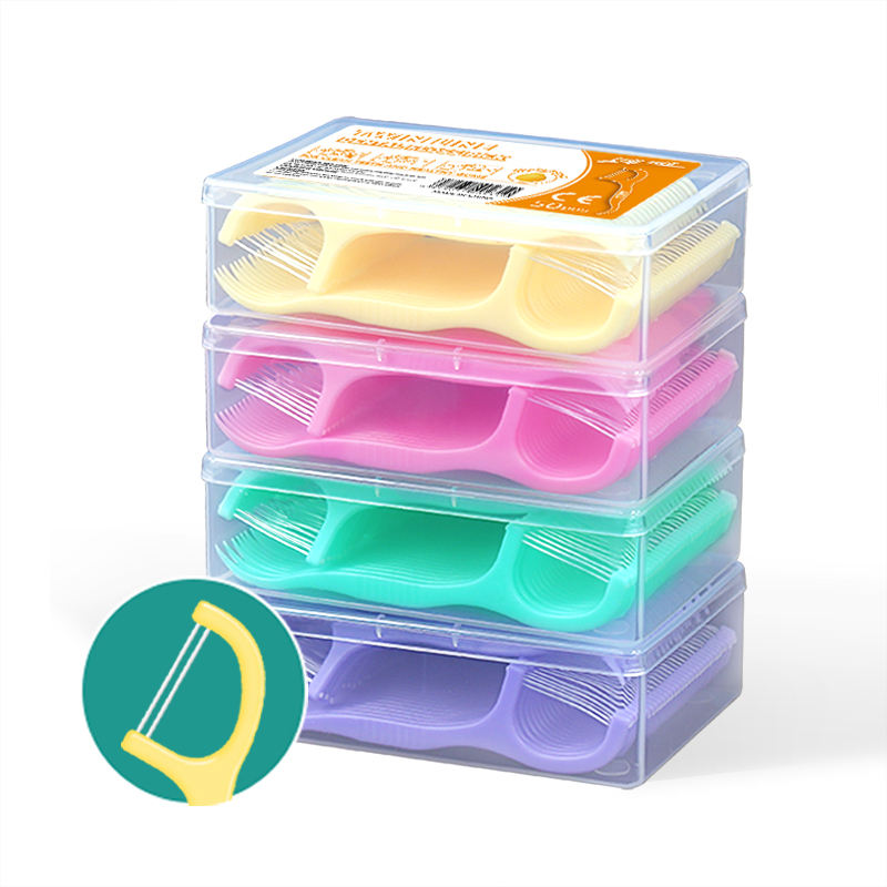Bulk Twin Line Dental Flossers – Custom Mint Fruit Flavor, Private Label Toothpicks