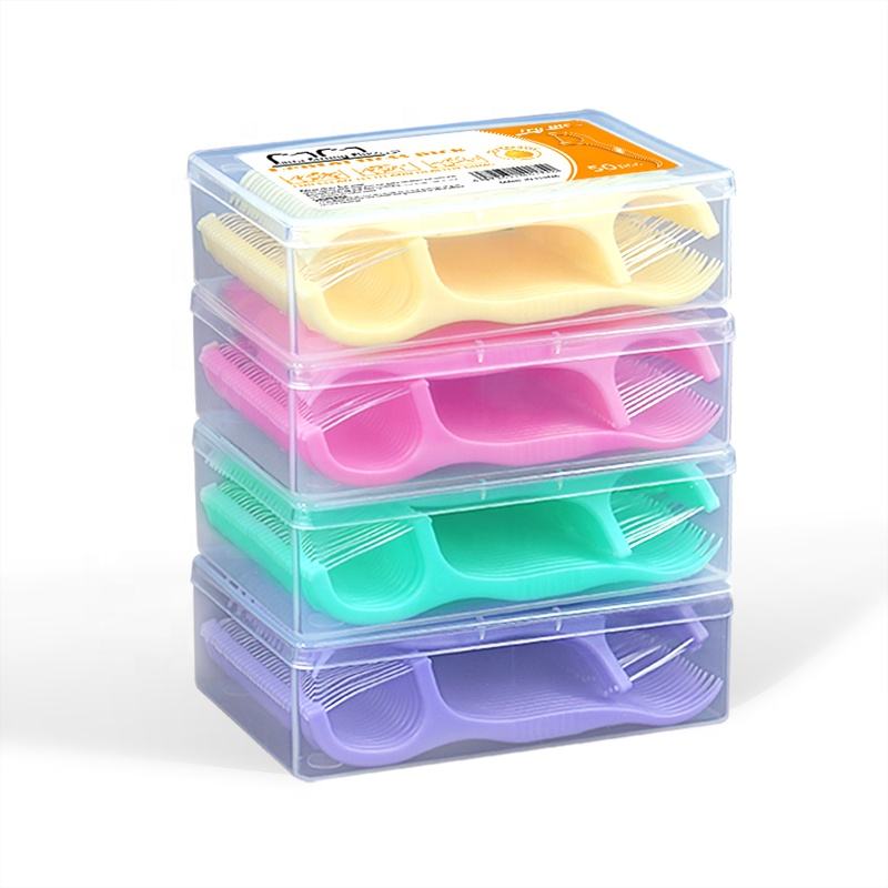 Bulk 50 Picks Per Box Mint Flavor Dental Floss Picks – HIPS+UHMWPE Toothpicks