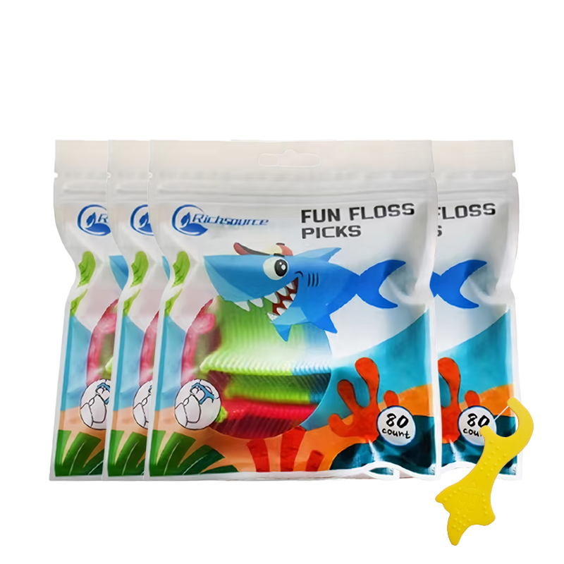 Kids Dental Floss Picks | Food-Grade PS & UHMWPE | Customizable