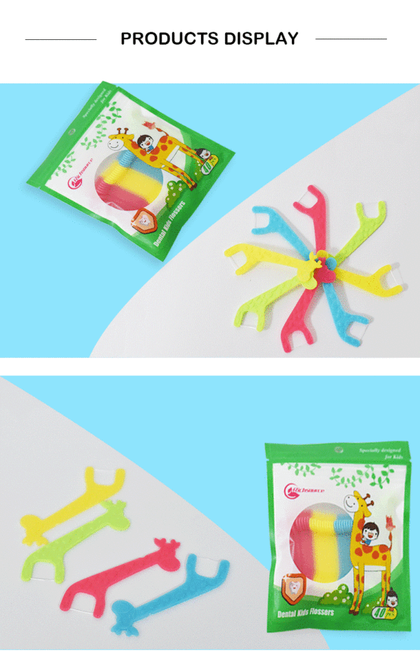 Kids Dental Floss Picks | Food-Grade PS & UHMWPE | Customizable